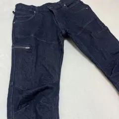 【workman】これ楽なズボン♪Mサイズワークマンダークデニム ワークパンツ
