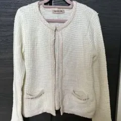 Apuweiser-riche ホワイトカーディガン