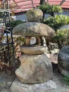 天然石・岬灯篭・箱庭坪庭石灯篭・茶庭灯篭】庭石オブジェ置物