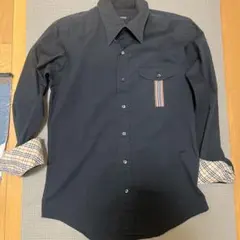 BURBERRY BLACK LABEL 長袖シャツ ネイビー サイズ1