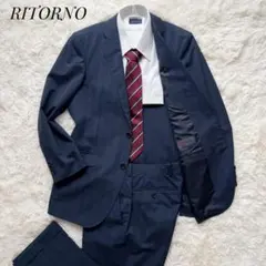 RITORNO セットアップスーツ グレンチェック ネイビー Lサイズ