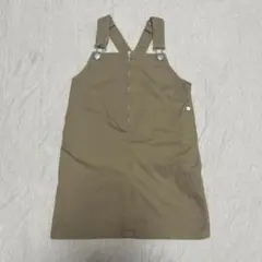 女の子　110cm ジャンパースカート　ジャンスカ　ベージュ　ワンピース