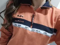 FILA ハーフジップ オレンジxs