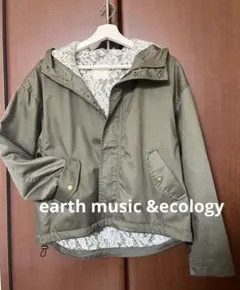 earth music&ecology フード付きマウンテンパーカー