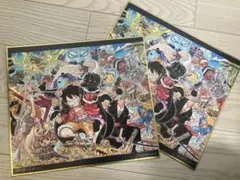 ワンピース 一番くじ J賞 色紙 4種類セット（それぞれ2枚）