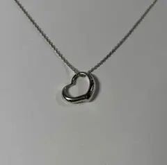 TIFFANY&Co. 22mmオープンハート ネックレス シルバー ラージ - メルカリ