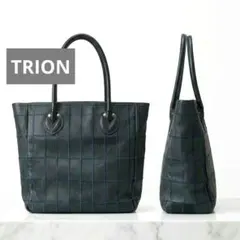 【美品】TRION トライオン 本革 トートバッグ パッチワーク A4可のサムネイル