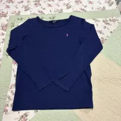 ラルフローレン150㎝女子紺長袖Tシャツ