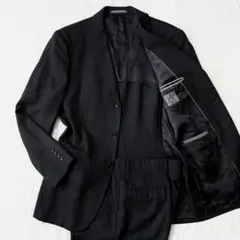 Calvin Klein スーツセットアップ 背抜き シャドーストライプ 黒