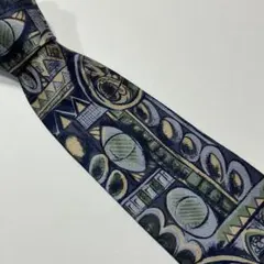 ネクタイ　アート　シルク　古着