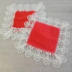 近沢レース⭐ガチャプチタオル⭐レッド