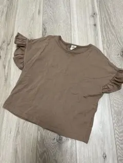 デビロック　フリル袖　半袖　チャコール　Tシャツ　130cm　美品