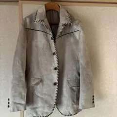 スウェード風テーラードジャケット