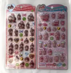 【モンチッチ】うるちゅるポップシール 2枚 国内正規品