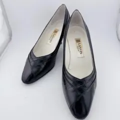 LANVIN PARIS パンプス ブラック レザー フォーマル ビジネスのサムネイル
