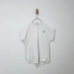ユーエスポロアッスン　U.S.POLO ASSN.別注ワンポイントTシャツ　白