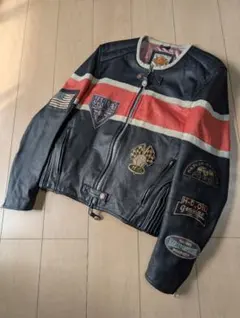 ハーレーダビッドソン　レザージャケット　シングルライダース