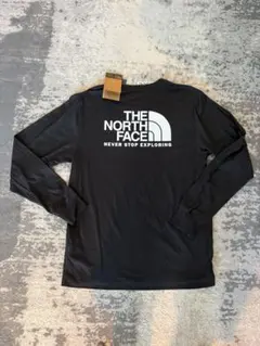 新品タグつき　メンズノースフェイス長袖Tシャツ バックロゴ　ブラックM