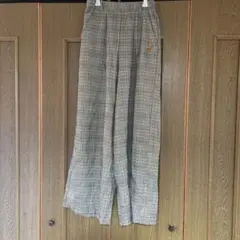 グレー系チェック ワイドパンツのサムネイル
