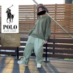 ポロラルフローレン　人気カラー　チノパンツ　ハモンドパンツ　90s 古着.