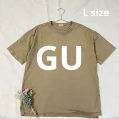 【GU】ジーユー ポケットTシャツ 半袖 ベージュ Lサイズ 綿100%