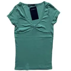 Brandy Melville ミントグリーン　リボンTシャツのサムネイル