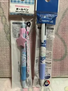 シナモロール　３色ボールペン　クリップ付きボールペン　セット　サンリオ