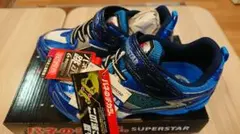 MOONSTAR 18.5㎝ SUPERSTAR キッズシューズ 青/シルバー