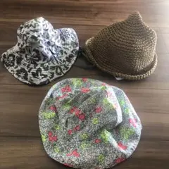 H&Mなど　kids 帽子　３点セット