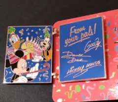 レア！レトロ☆WDW☆キャストメンバー限定☆EYES & EARS☆ミッキーピン