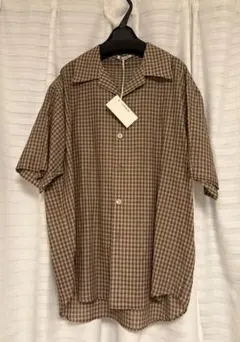 AURALEE AIRY LIGHT COTTON CHECK SHIRT