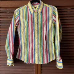 Ralph Lauren マルチカラーストライプ長袖シャツ