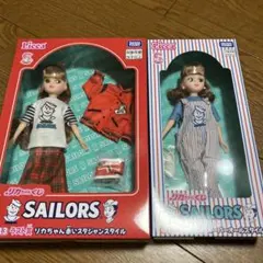 リカちゃん一番くじ　 セーラーズ　ラストワン赤いスタジャンスタイルオーバーオール