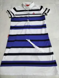 【美品】ルコックストライプ ポロワンピース