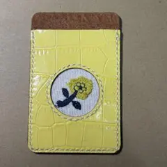 本革手縫いパスケース　ミナペルホネン　スキップ