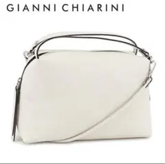 GIANNI CHIARINI ホワイトショルダーバッグ　新品　タグ付き