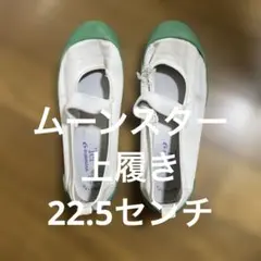 ムーンスター　上履き　上靴　グリーン　22.5cm