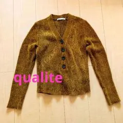 【極美品】♡カリテ qualite♡秋色モールニットカットソー♡のサムネイル