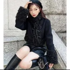 RESEXXY ポイントフェイクファーブルゾン