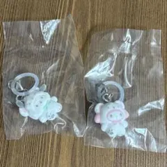 ふわふわスノー　めじるしアクセサリー　ポチャッコ　マイメロディ　2点セット