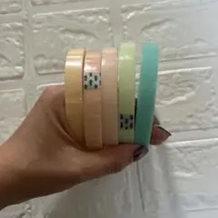 ボールテープ 5本セット パステルカラー 図工