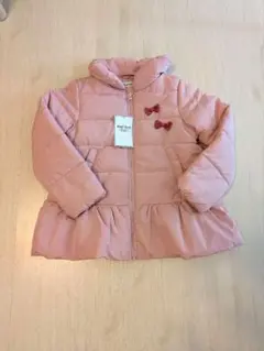 SLAP SLIP フリル付きダウンコート 120cm ピンク