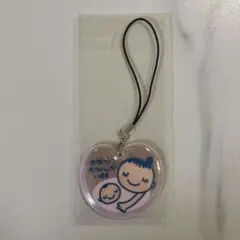 母子イラスト ハート型ストラップ マタニティマーク
