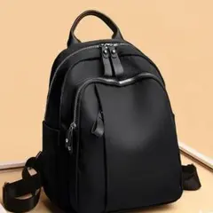 【新品】レディース リュック ブラック シンプル 軽量 収納力 通勤