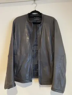 ガラアーベント レザージャケット ブルー シングルライダース ririジップ ガラアーベント レザージャケット ブルー シングルライダース riri