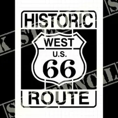 ステンシルシート　【N-115】　ルート66　ROUTE66
