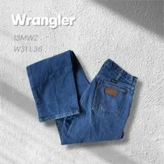 90s Wranglerアメリカ製13MWZデニムW31L36ロング丈US古着
