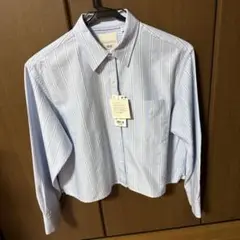UNIQLO JW オックスフォードシャツ/ストライプ　ブルー　S