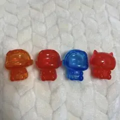 クレヨンしんちゃん　クリアフィギュア　4体セット　プライズ品