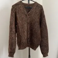 R*様 60s モヘアカーディガン グリーン 好配色 毛足鬼長 カート